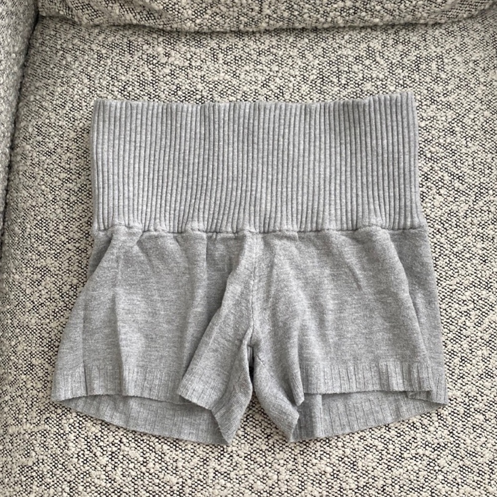 Gray Frankie’s Bikinis Comfy Knit Shorts